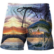 Load image into Gallery viewer, Fish 3 d printing Mens Swim Shorts Surf Wear Board Shorts 2018 Summer Swimsuit Boardshorts Trunks Short size s-6xl