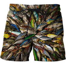 Load image into Gallery viewer, Fish 3 d printing Mens Swim Shorts Surf Wear Board Shorts 2018 Summer Swimsuit Boardshorts Trunks Short size s-6xl