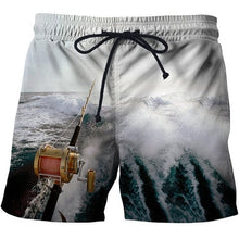 Load image into Gallery viewer, Fish 3 d printing Mens Swim Shorts Surf Wear Board Shorts 2018 Summer Swimsuit Boardshorts Trunks Short size s-6xl