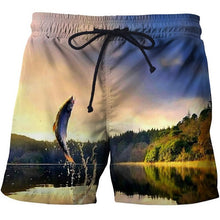 Load image into Gallery viewer, Fish 3 d printing Mens Swim Shorts Surf Wear Board Shorts 2018 Summer Swimsuit Boardshorts Trunks Short size s-6xl