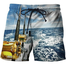 Load image into Gallery viewer, Fish 3 d printing Mens Swim Shorts Surf Wear Board Shorts 2018 Summer Swimsuit Boardshorts Trunks Short size s-6xl
