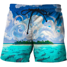 Load image into Gallery viewer, Fish 3 d printing Mens Swim Shorts Surf Wear Board Shorts 2018 Summer Swimsuit Boardshorts Trunks Short size s-6xl