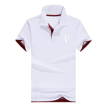 Load image into Gallery viewer, summer fashion Roger Federer perfect logo printed polo RF New men high quality social Polo shirts Polo Shirt for women and mens'