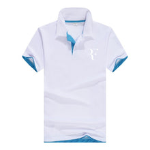 Load image into Gallery viewer, summer fashion Roger Federer perfect logo printed polo RF New men high quality social Polo shirts Polo Shirt for women and mens'