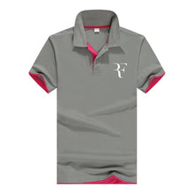 Load image into Gallery viewer, summer fashion Roger Federer perfect logo printed polo RF New men high quality social Polo shirts Polo Shirt for women and mens'