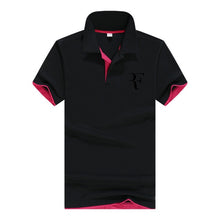 Load image into Gallery viewer, summer fashion Roger Federer perfect logo printed polo RF New men high quality social Polo shirts Polo Shirt for women and mens'