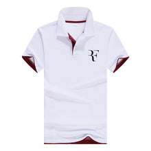Load image into Gallery viewer, summer fashion Roger Federer perfect logo printed polo RF New men high quality social Polo shirts Polo Shirt for women and mens'
