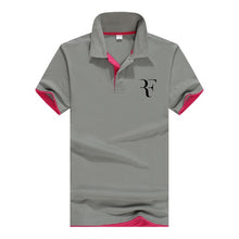 Load image into Gallery viewer, summer fashion Roger Federer perfect logo printed polo RF New men high quality social Polo shirts Polo Shirt for women and mens'