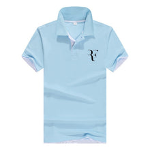 Load image into Gallery viewer, summer fashion Roger Federer perfect logo printed polo RF New men high quality social Polo shirts Polo Shirt for women and mens'