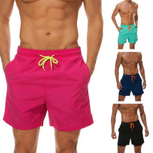 Load image into Gallery viewer, Laamei Men Beach Short Summer Board Shorts Swimwear Short Briefs Male Breathable Elastic Waist Short Masculino Plus Size 3XL